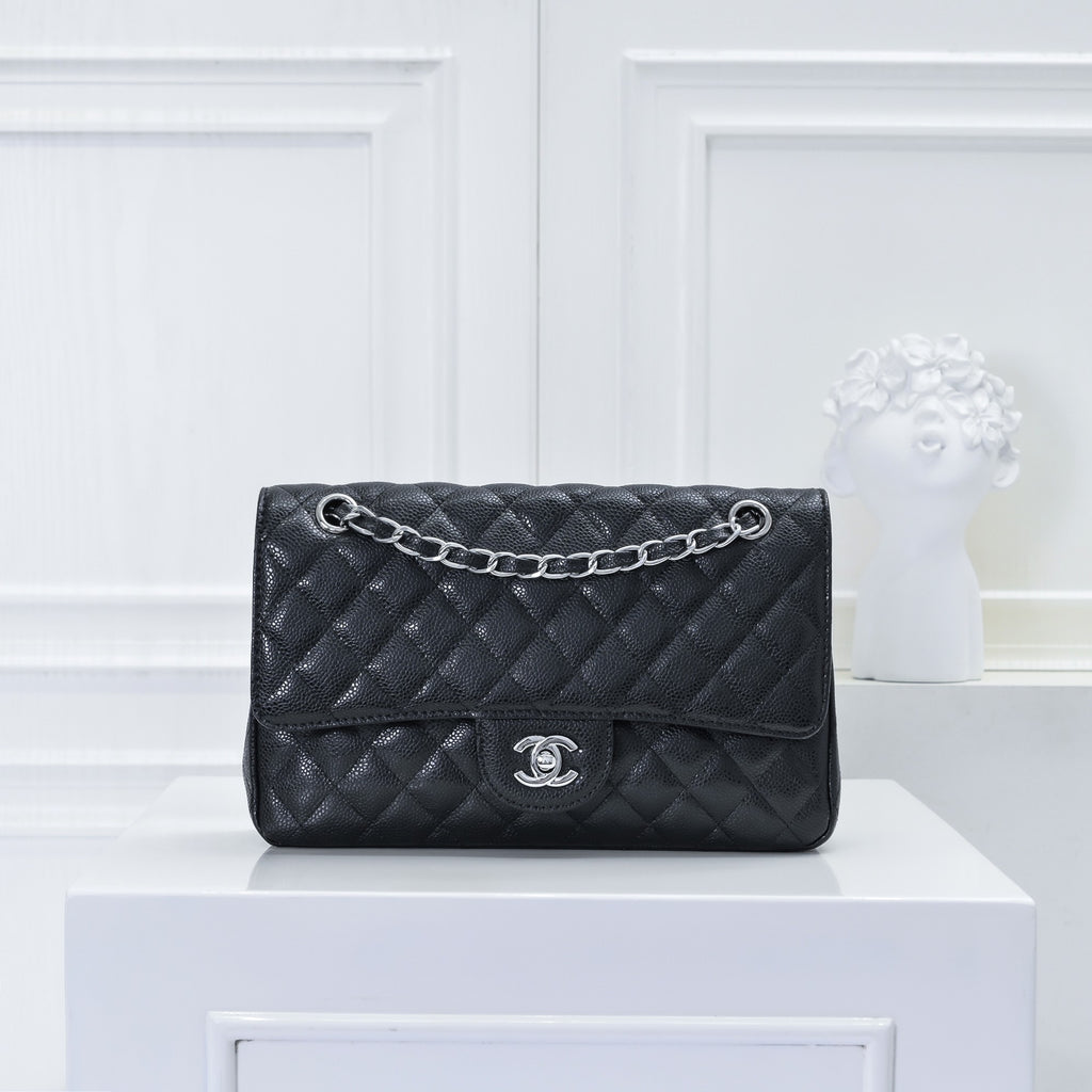 Chan quilted bag silver hardware black Salted UK