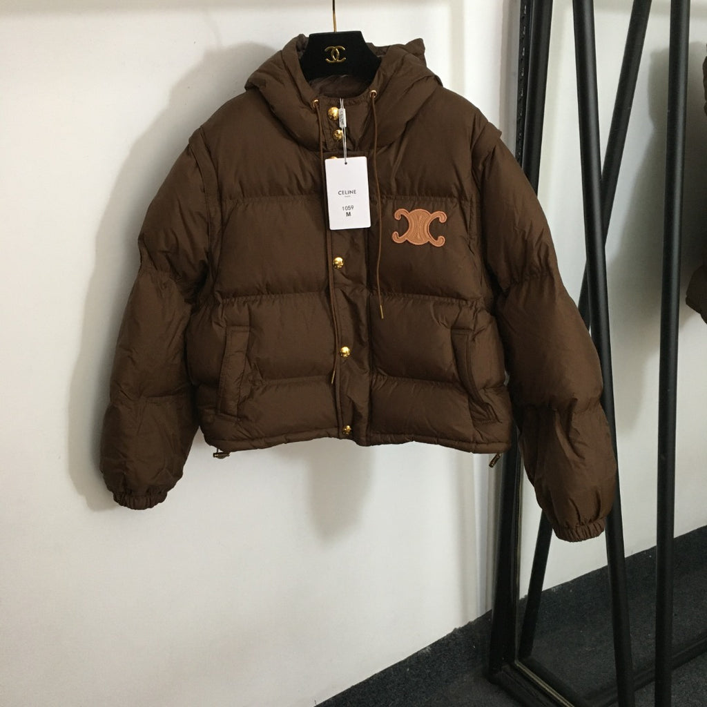 Celine puffer coat (brown)